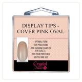 DISPLAY COVER PINK TIPS - OVAL 50pcs