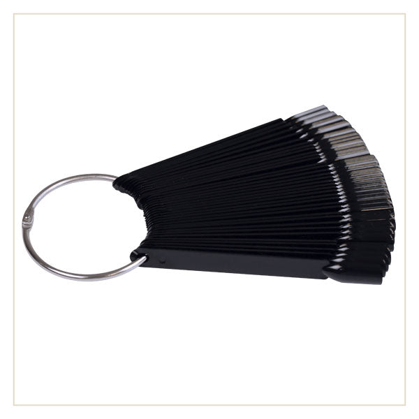 BLACK DISPLAY TIPS WITH RING 50pcs