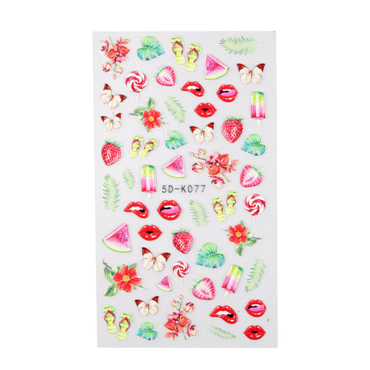Adhesivo para uñas CN (5D K077) Vacaciones
