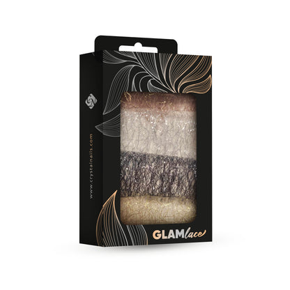 Encaje GLAM con malla decorativa integrada