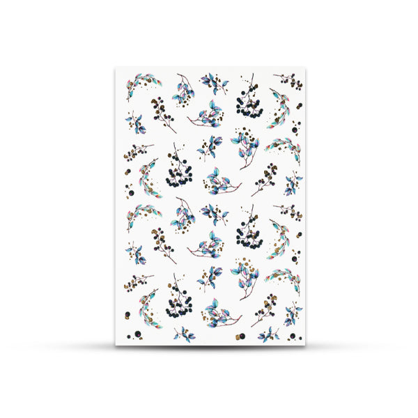 CN Water Nail Sticker Winter bloom