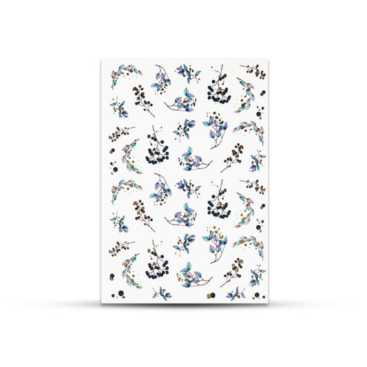 CN Water Nail Sticker Winter bloom