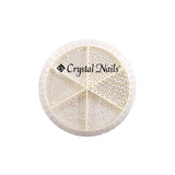 Metal Nail Pearl Set - Silver