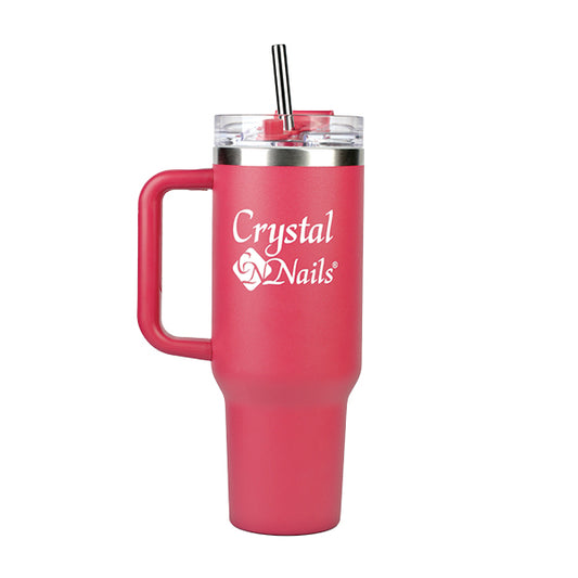 Metal heat retaining water bottle Cranberry
