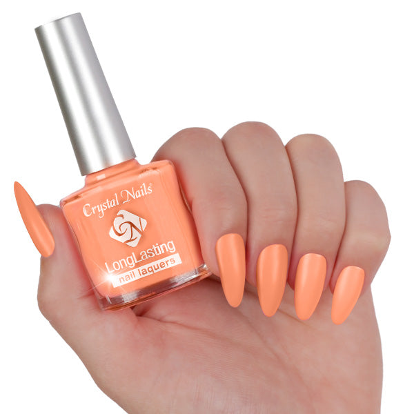 Long Lasting Nail Lacquers - Neon Orange 