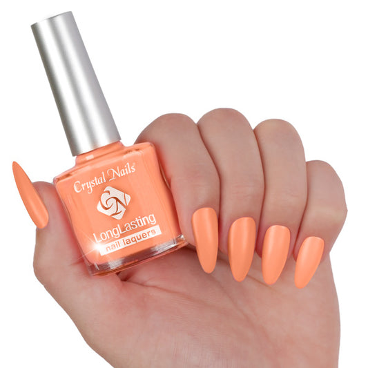 Long Lasting Nail Lacquers - Neon Orange 