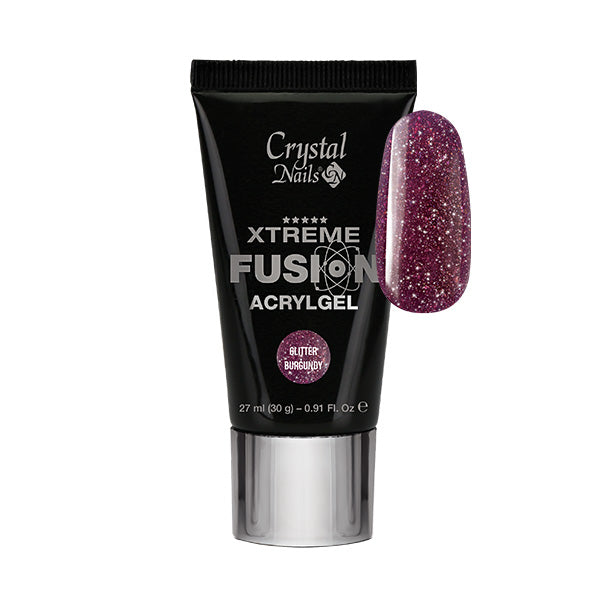 XTREME FUSION ACRYLGEL - GLITTER BURGUNDY 