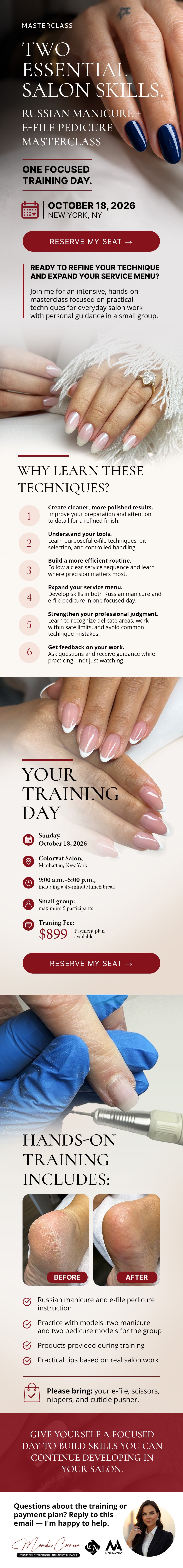 Two essential salon skills: Russian manicure and e-file pedicure masterclass