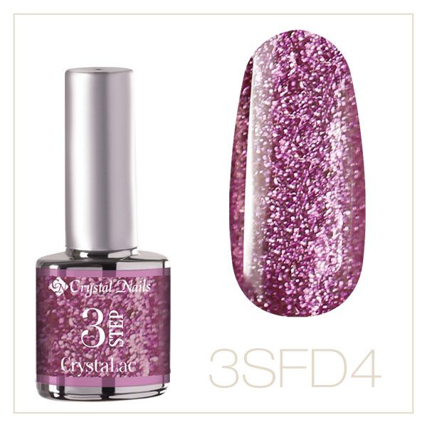 Full Diamond CRYSTALAC Gel Polish 3SFD4 0.27 fl oz - Pink Peacock