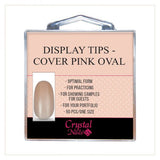 DISPLAY COVER PINK TIPS - OVAL 50pcs 